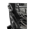 Bag with chain applications black