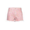 Brand women's denim shorts 501 light pink