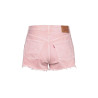 Brand women's denim shorts 501 light pink