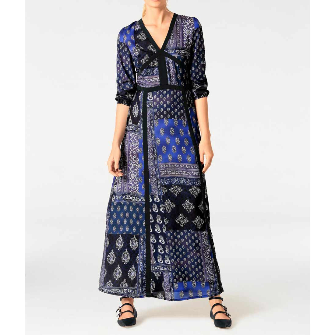 Maxi dress blue-multicolour