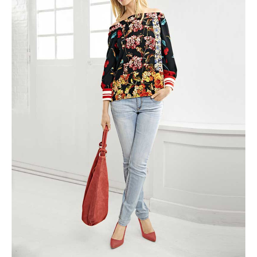 Druckbluse bunt