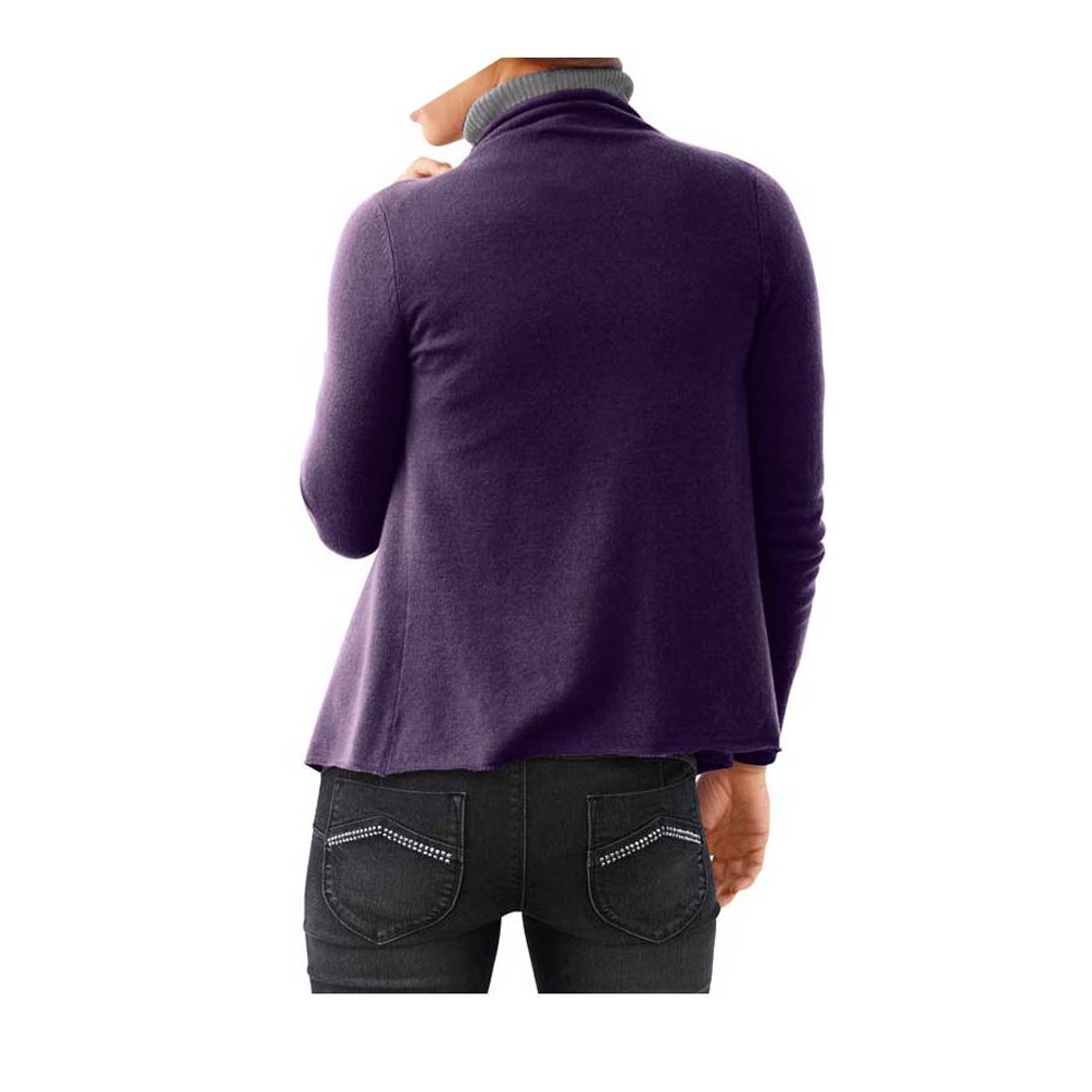 Cashmere cardigan purple
