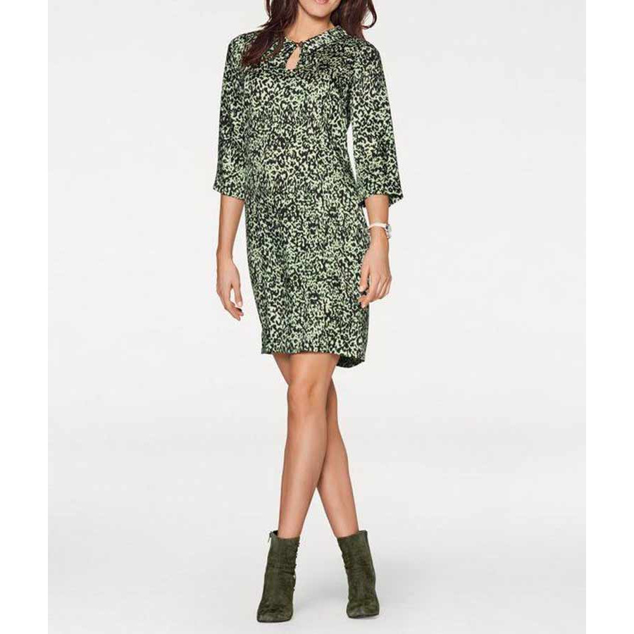 Print dress green-multicolour