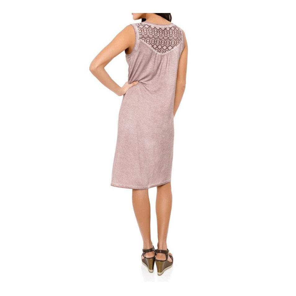 Kleid m. Spitze rosé