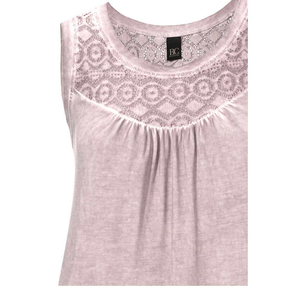 Kleid m. Spitze rosé
