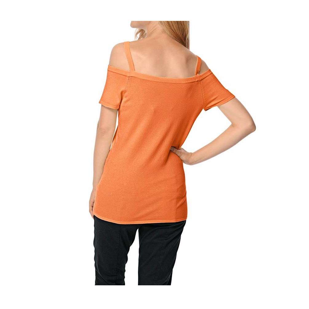 Carrépullover orange