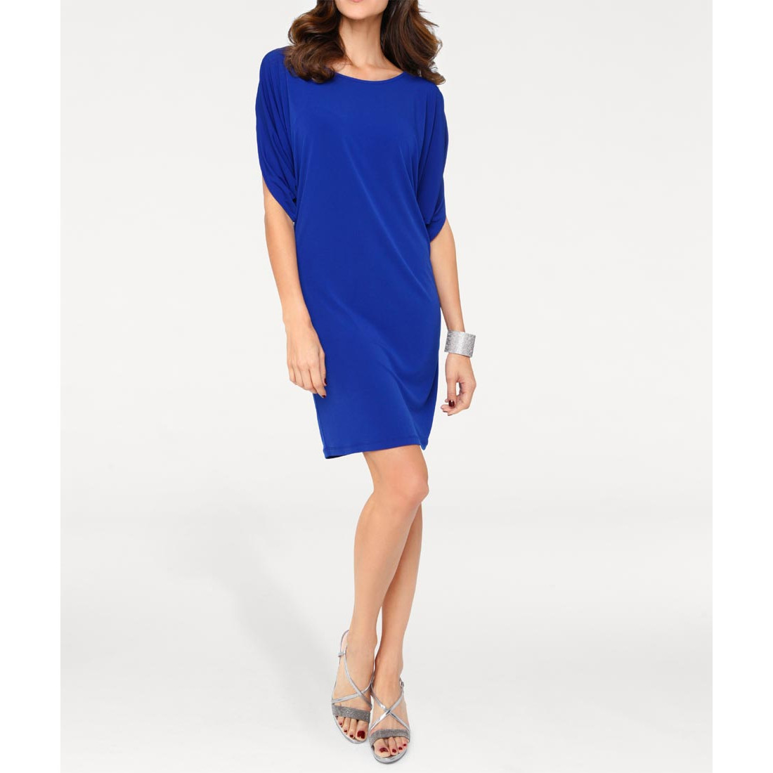 Designer-Kleid royalblau