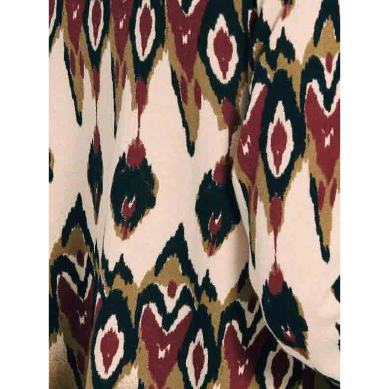 Print cardigan black-tabacco