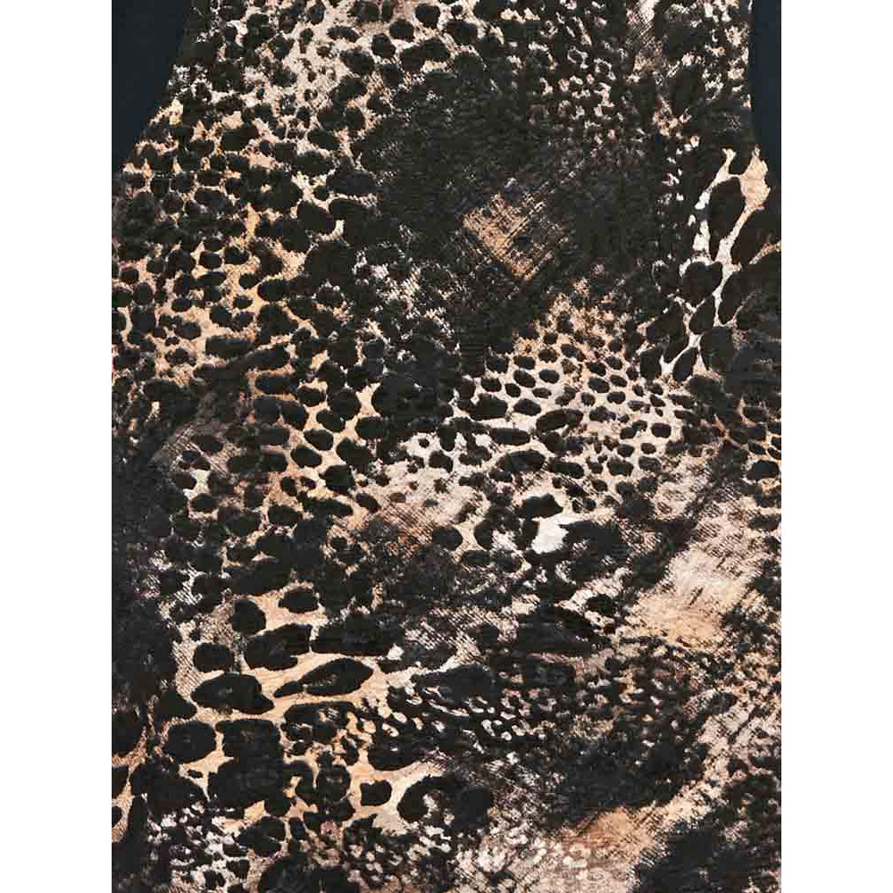 Designer-Kleid schwarz-camel