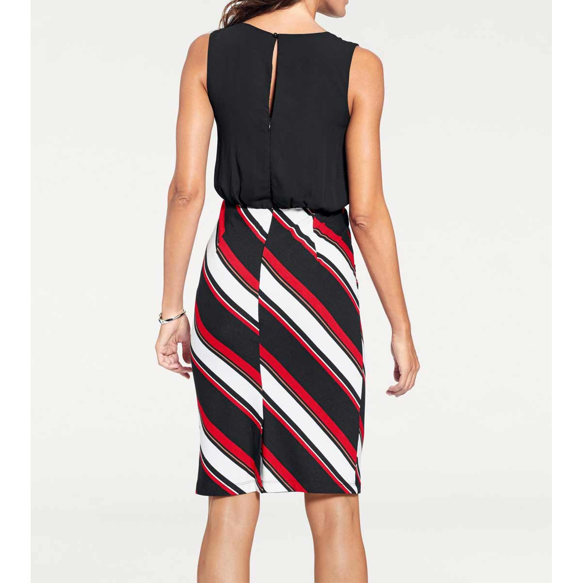 Dress black-red