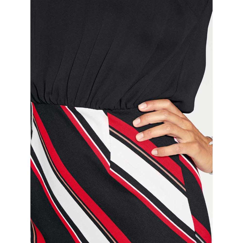 Dress black-red