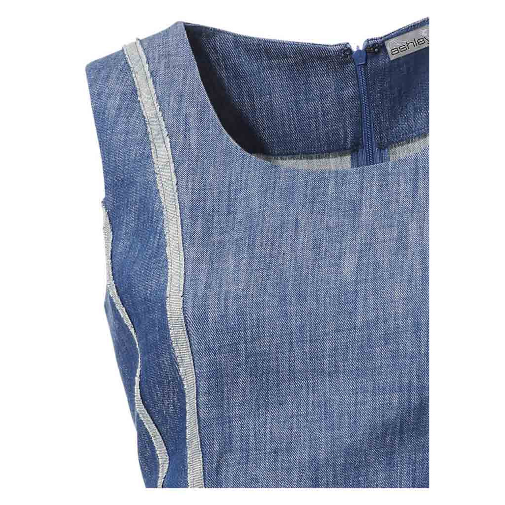 Designer-Jeanskleid blau