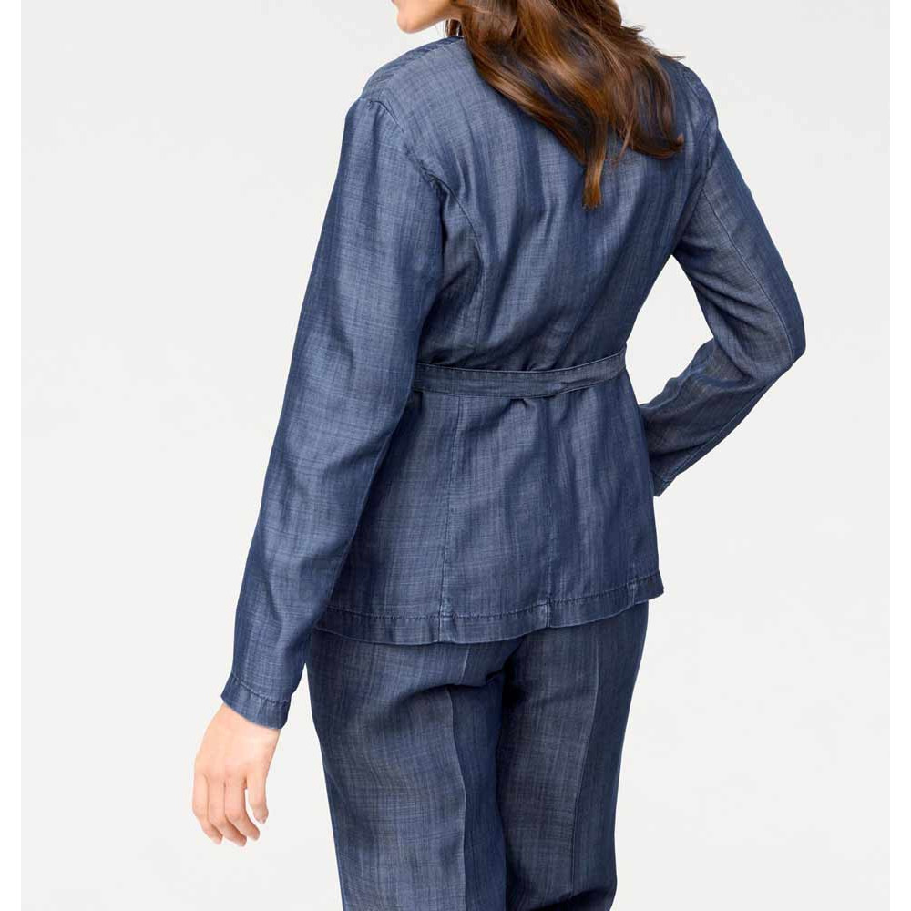 Designer-Tenceljacke blau-denim