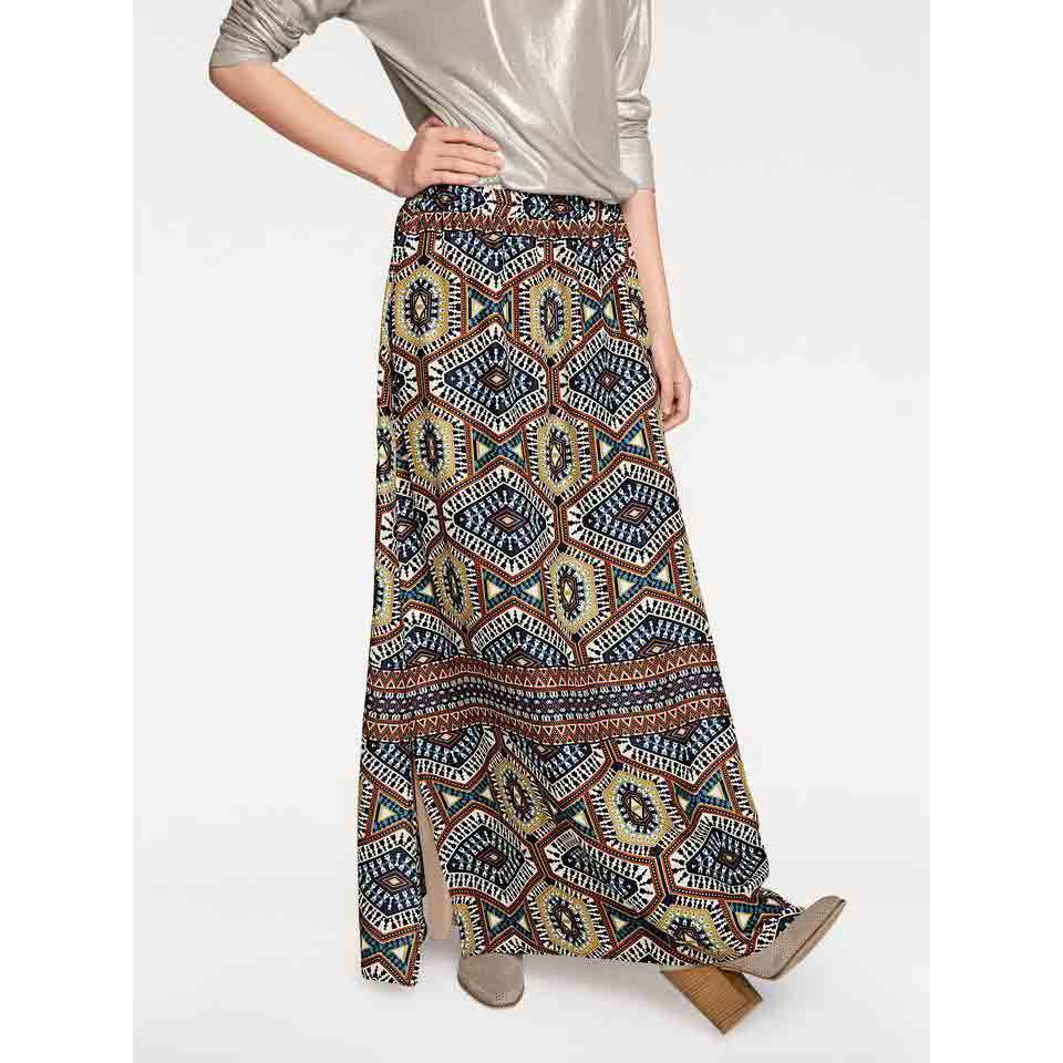 Designer-Maxidruckrock bunt