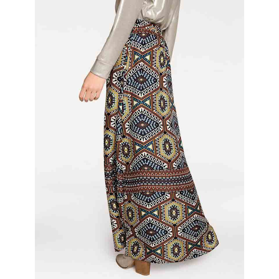 Designer-Maxidruckrock bunt