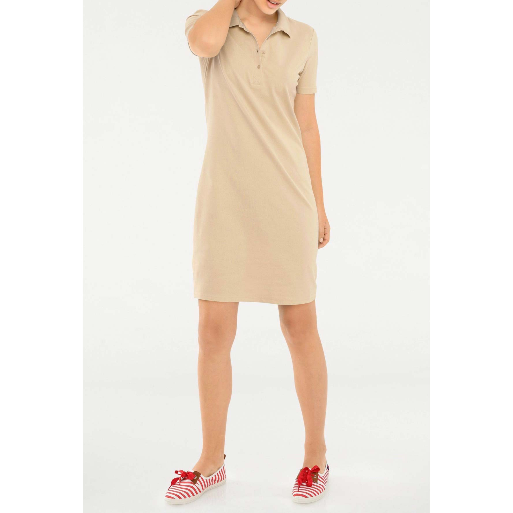 Polokleid sand