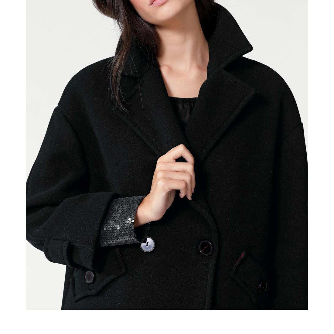 Wool jacket black