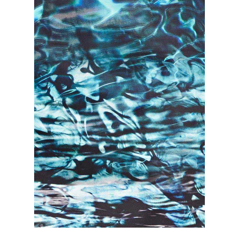 Designer-Druckkleid aqua
