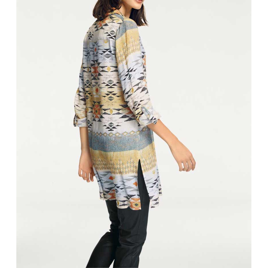 Designer-Longbluse bunt