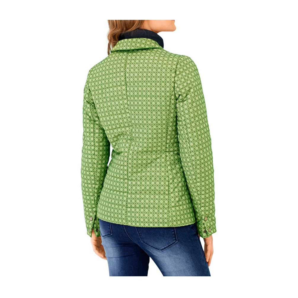 Druck-Steppjacke grün