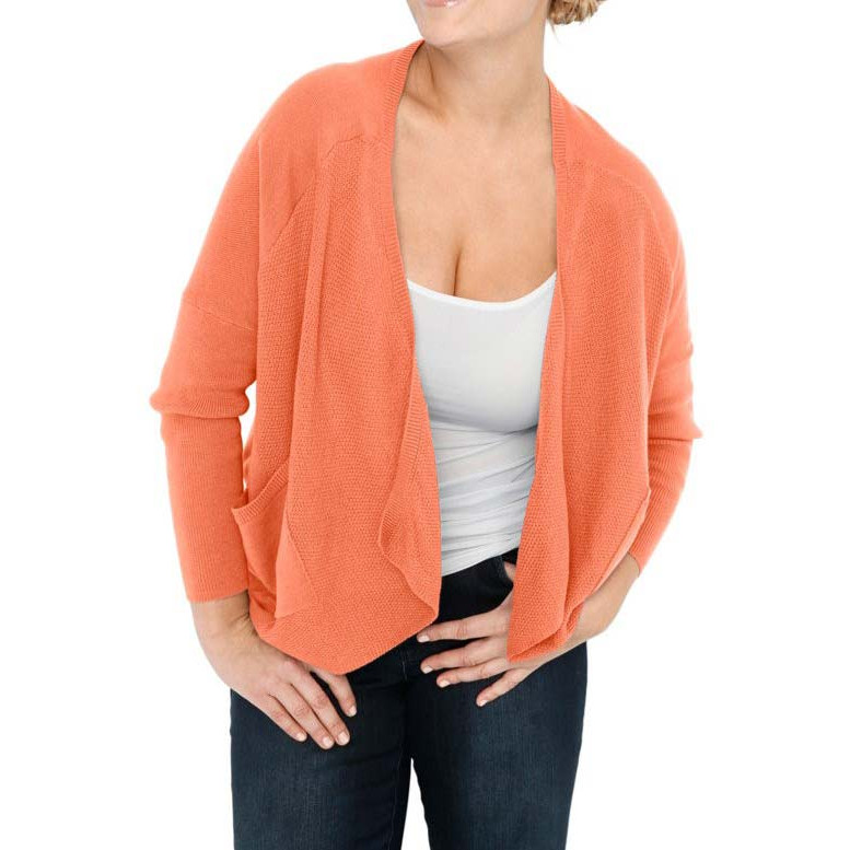 Feinstrickjacke apricot
