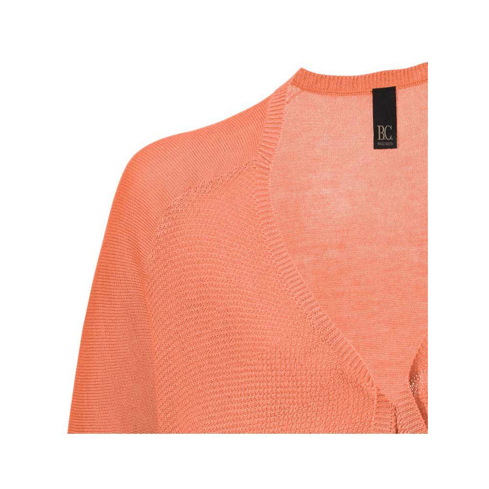 Feinstrickjacke apricot