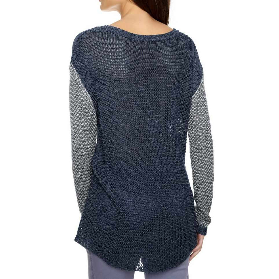 Pullover blau-gemustert