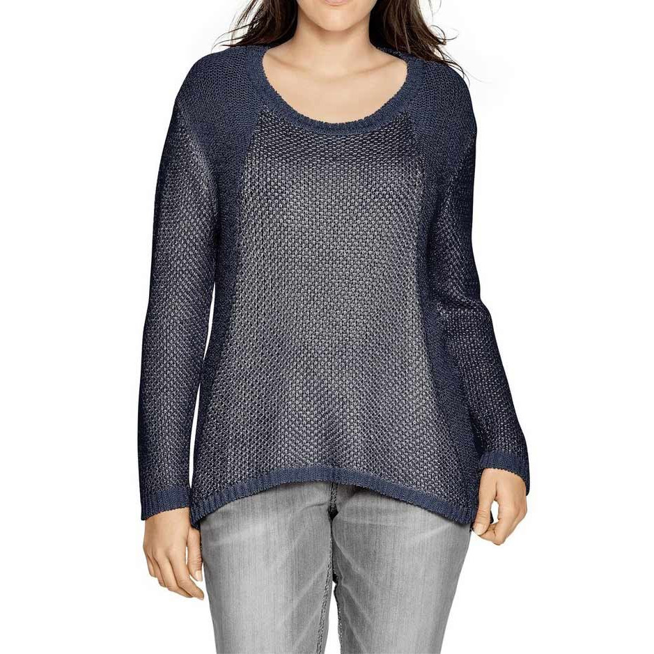 Pullover blau-gemustert