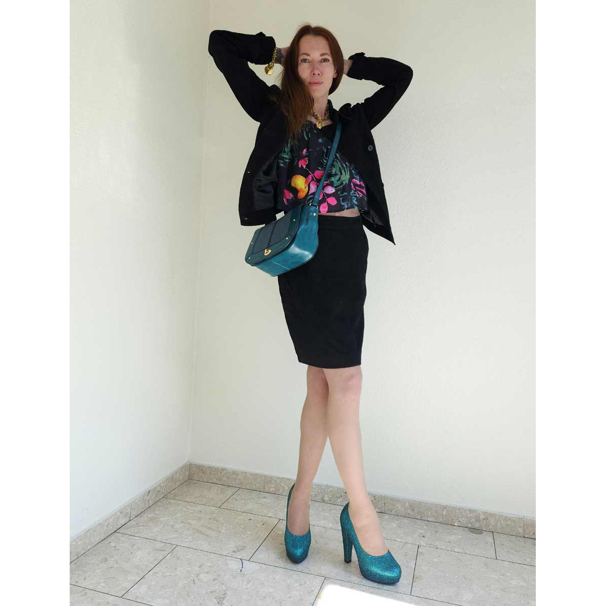 Abend-Pumps smaragd
