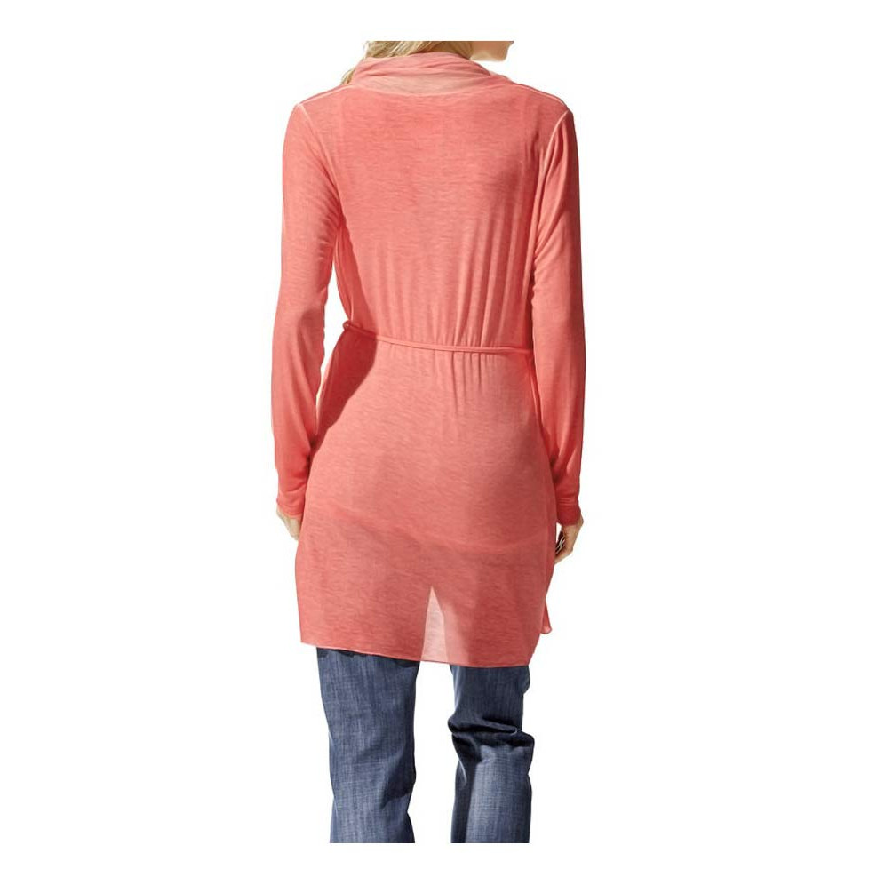 Designer-Twinset m. Seide koralle