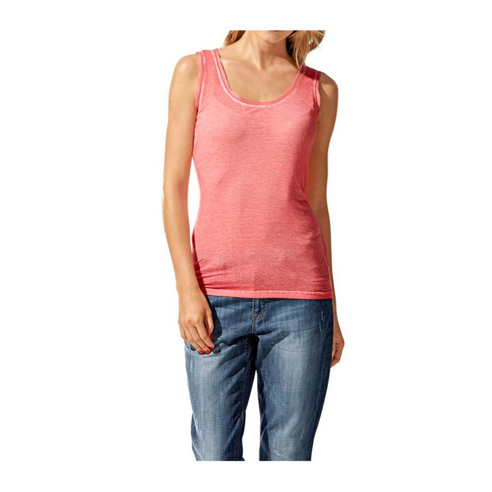 Designer-Twinset m. Seide koralle