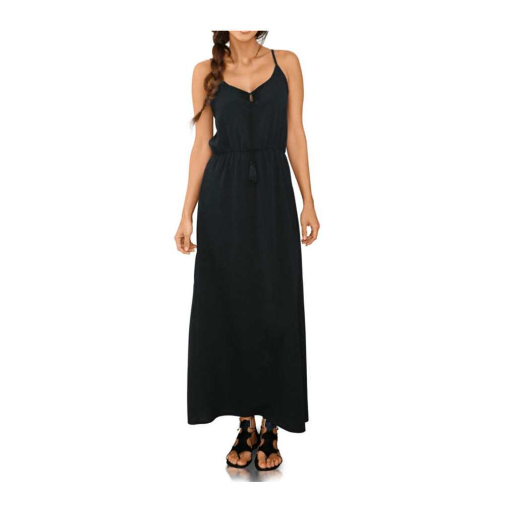 Designer-Maxikleid schwarz