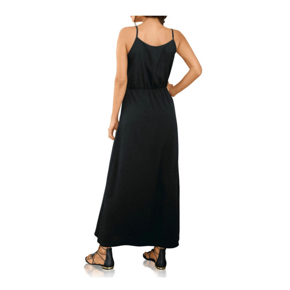 Designer-Maxikleid schwarz