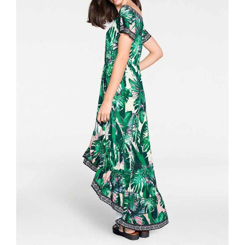 Designer-Druckkleid bunt