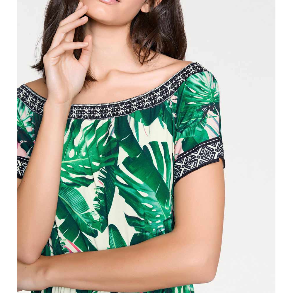 Designer-Druckkleid bunt