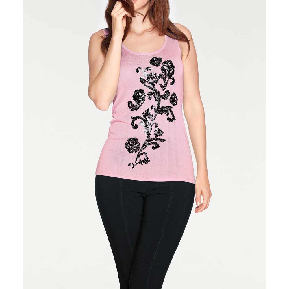 Designer-Feinstrick-Twinset rosa