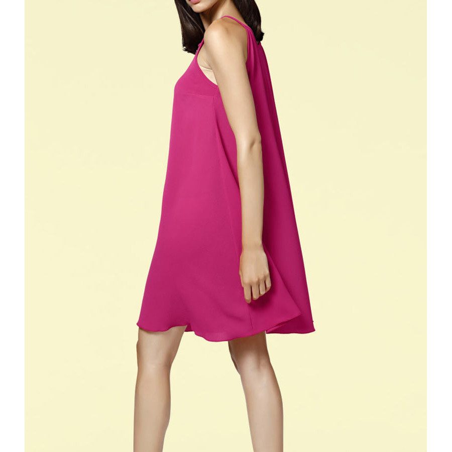 Designer-Kleid m. Kette pink