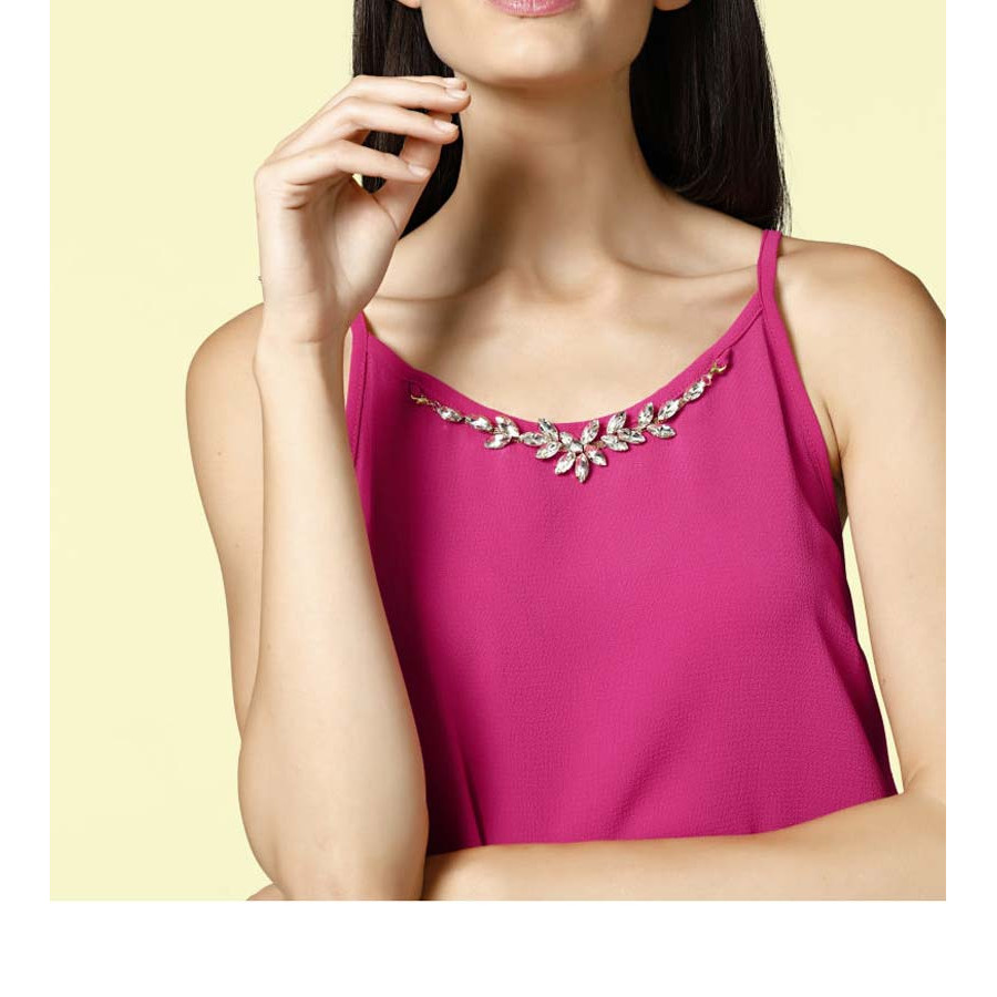 Designer-Kleid m. Kette pink