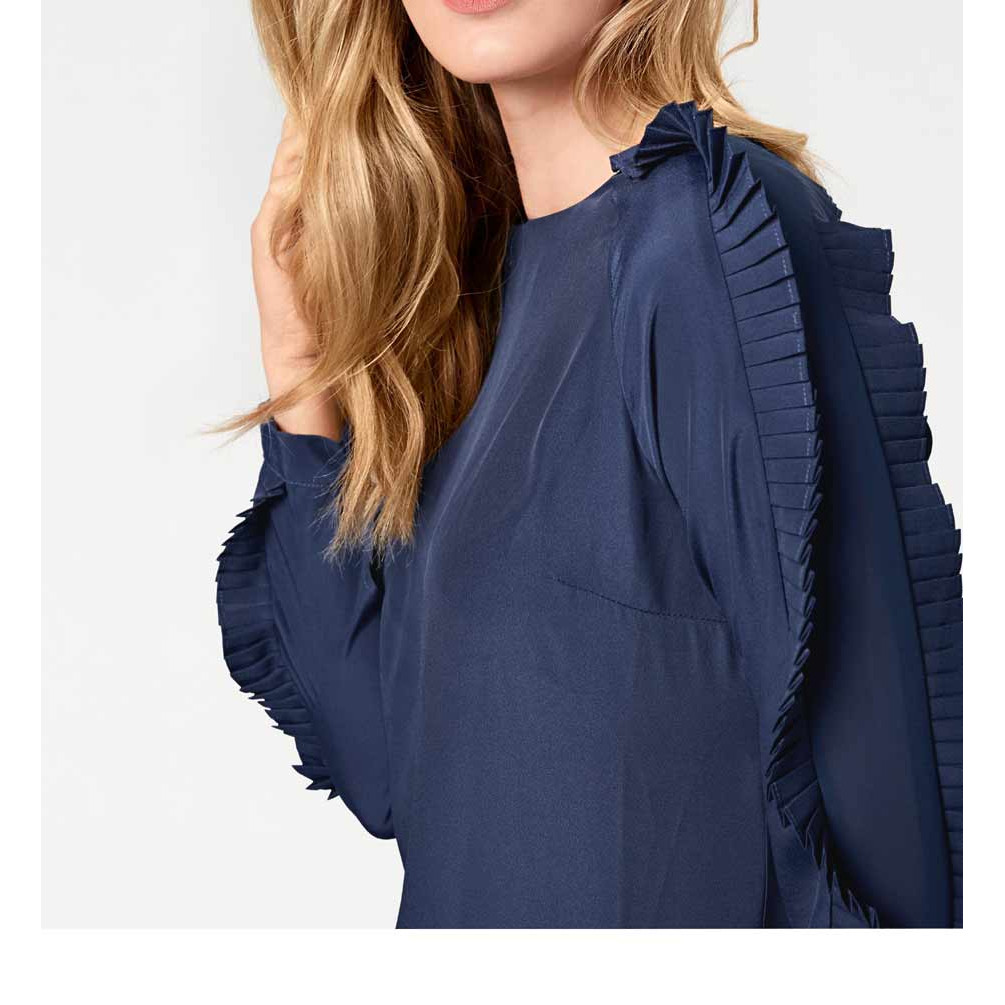 Designer-Bluse blau