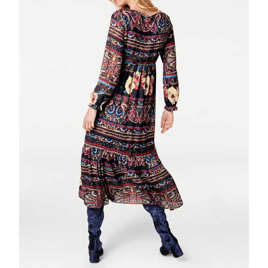 Designer-Maxikleid bunt