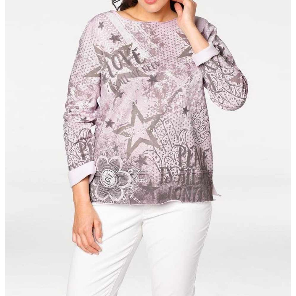 Wende-Sweatshirt mauve