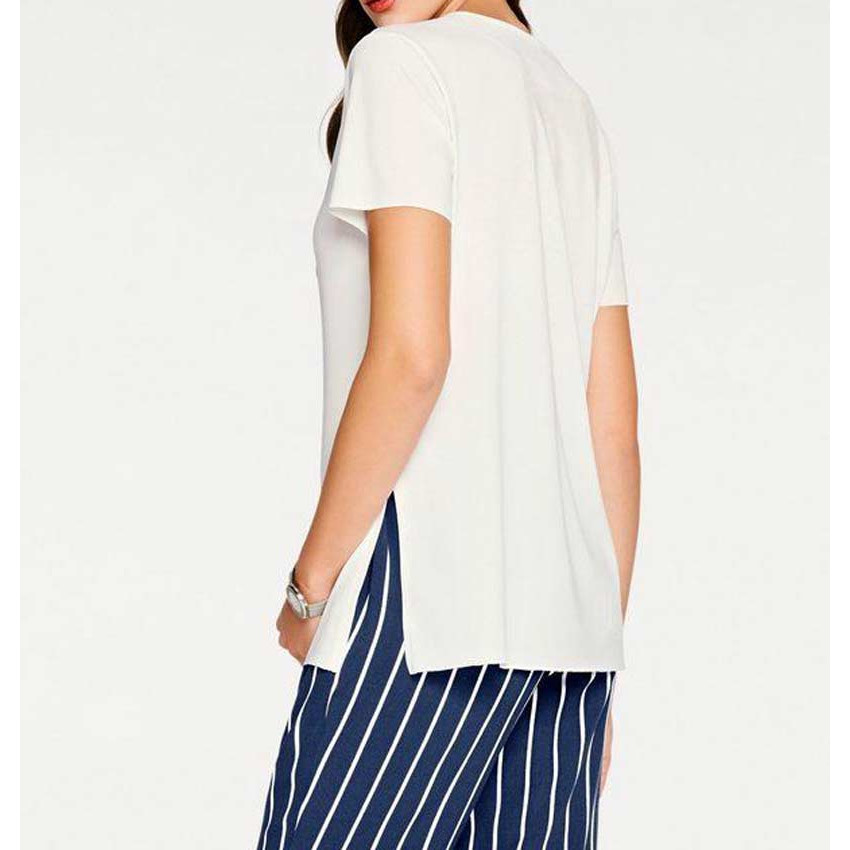Designer-Shirt m. Ketten offwhite