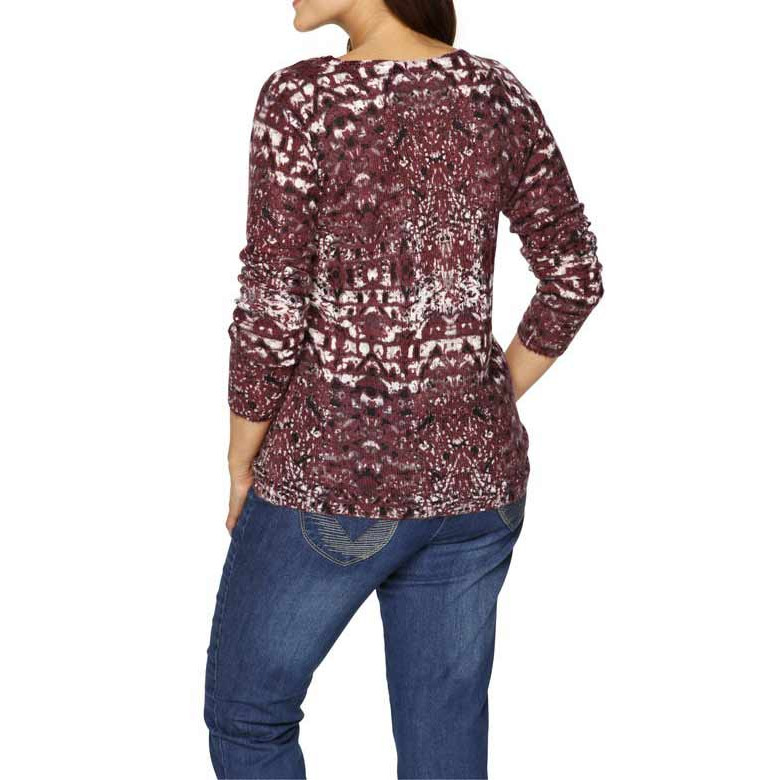 Pullover bordeaux m. Strass
