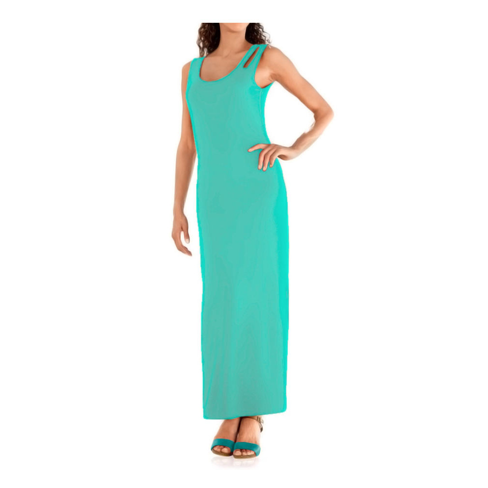 Jerseymaxikleid jade