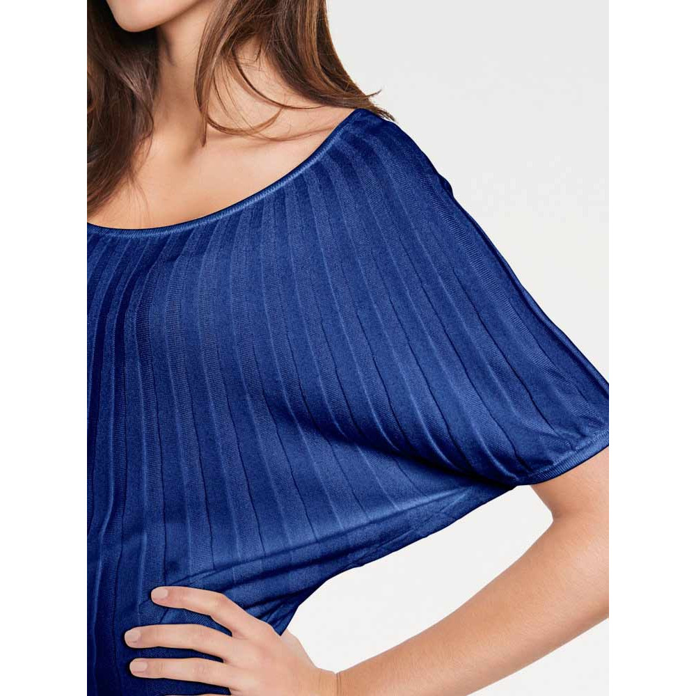 Designer-Fledermauspullover royalblau