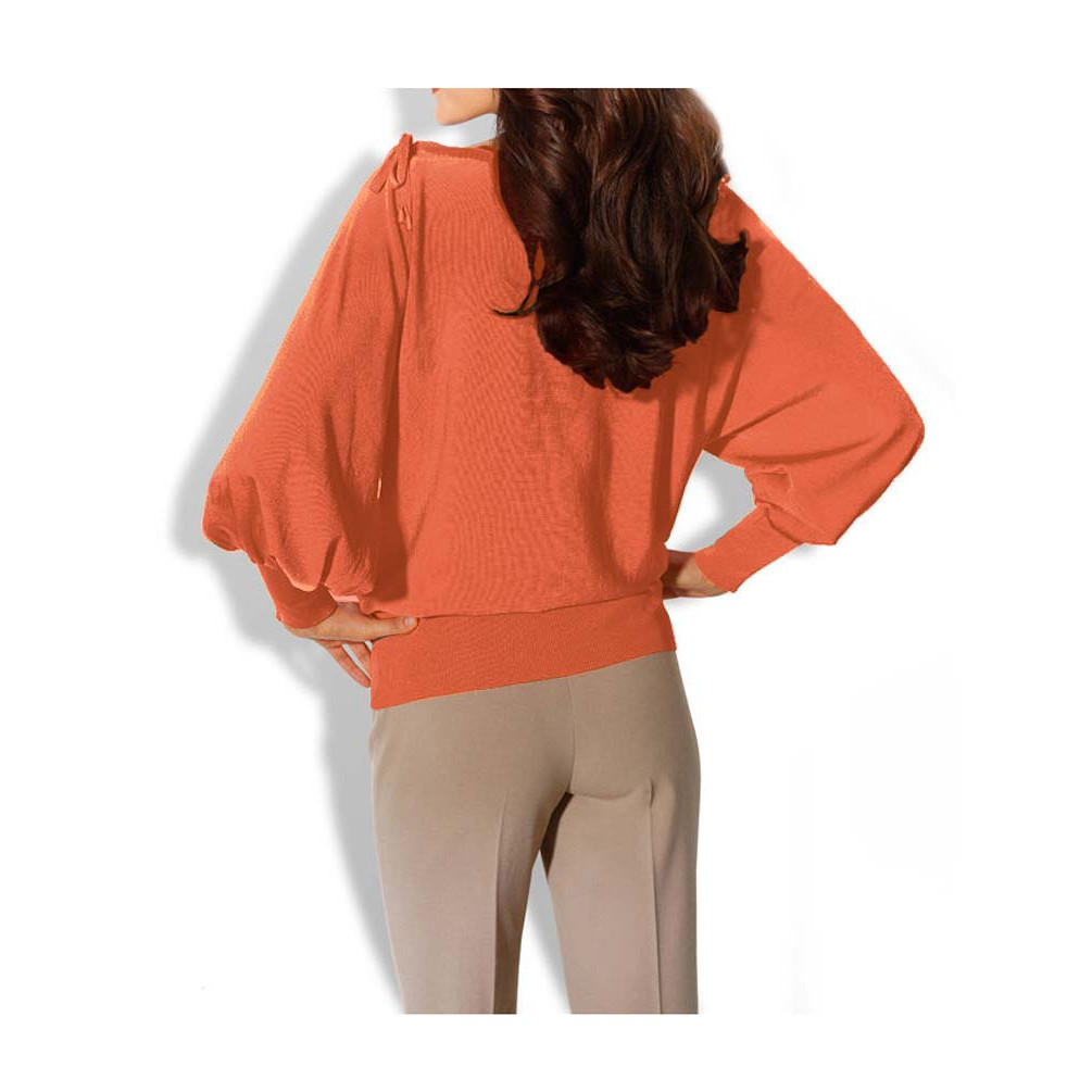 Designer-Pullover orange