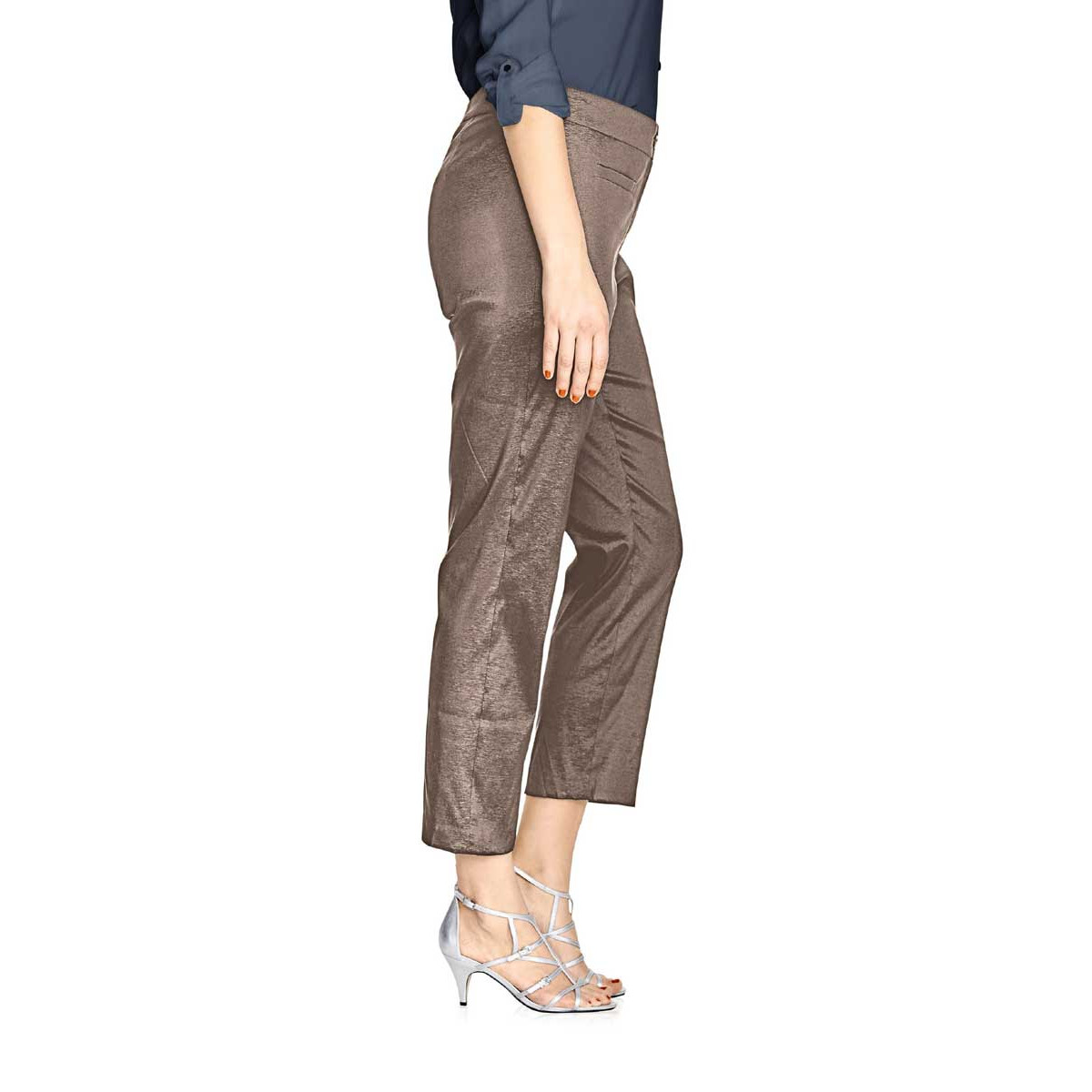 Designer-Tafthose taupe