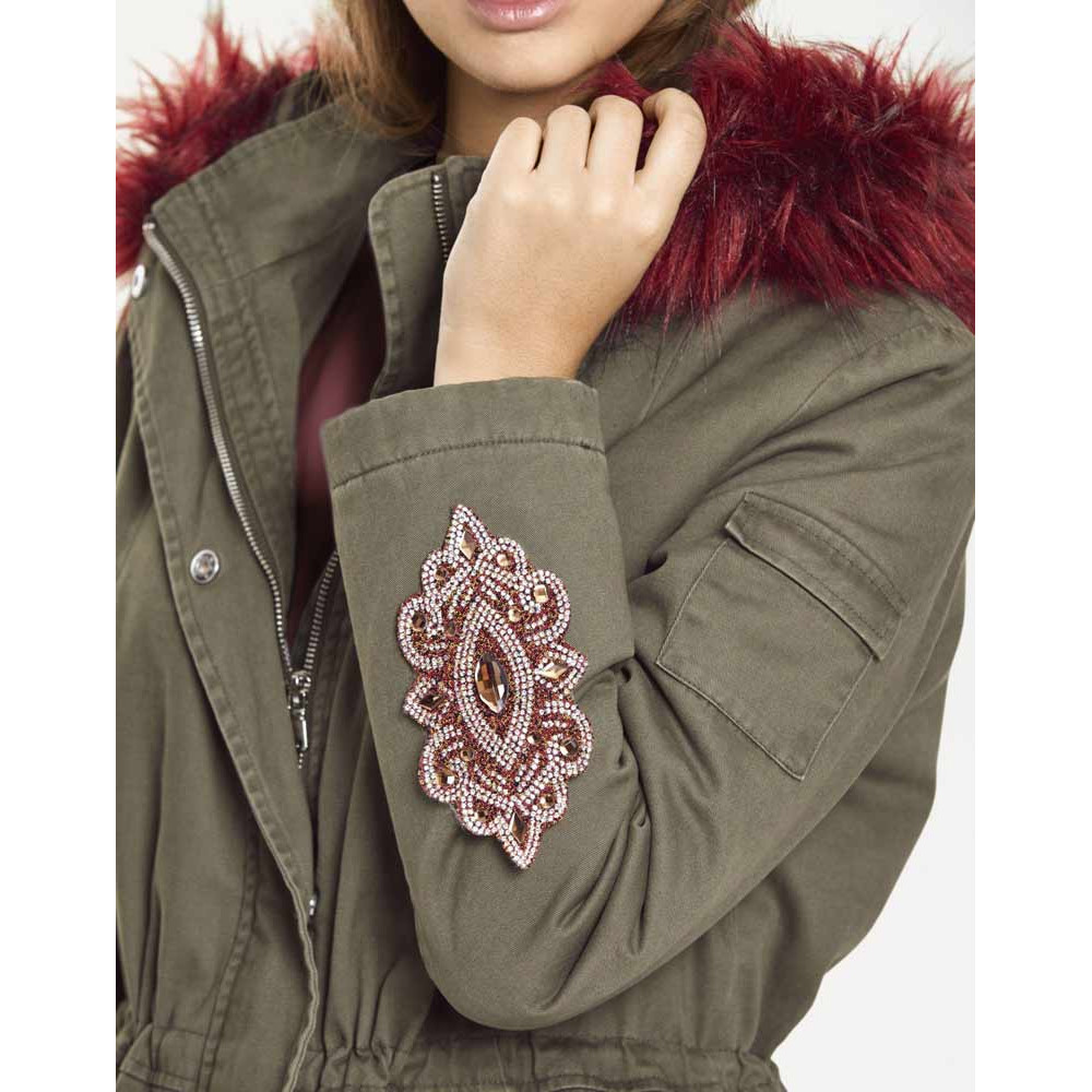 Parka m. Webpelz-Futter oliv