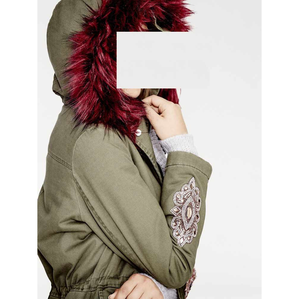 Parka m. Webpelz-Futter oliv
