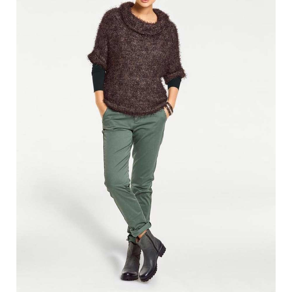 Rollkragenpullover bronzefarben
